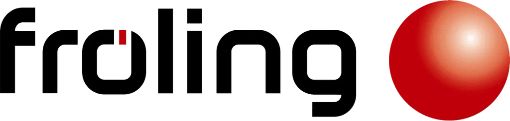 logo froeling noir et rouge marque de chaudiere